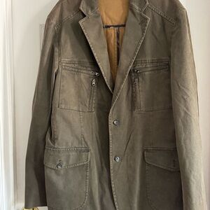 Red Jacket Men's Khaki Military Coat